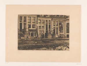 Ansicht der Oude Waal in Amsterdam von Willem Witsen (signed by artist)