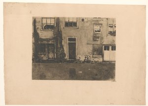 Ansicht der Rückseite des Zeedijk in Amsterdam
