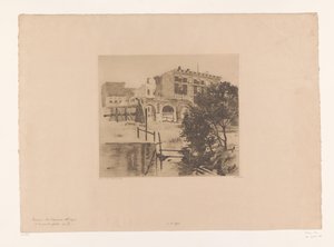 Ansicht einer Ruine in San Francisco von Willem Witsen (signed by artist)