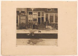 Ansicht von Grachtenhäusern in Amsterdam