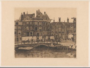 Ansicht des Beurspleintje in Amsterdam
