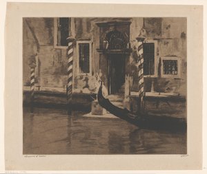 Gondel im Canal Grande in Venedig