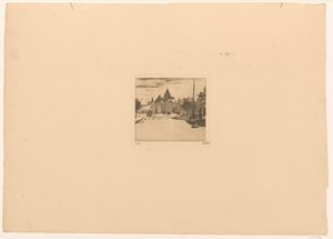Nieuwmarkt in Amsterdam von Willem Witsen (signed by artist)
