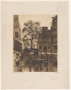Überführung bei der Montelbaanstoren in Amsterdam von Willem Witsen (signed by artist)