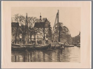 Abriss eines Gebäudes, wo Binnenkant und Prins Hendrikkade zusammenkommen von Willem Witsen (signed by artist)