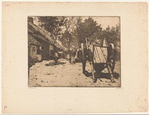 Wagen auf einem Bauernhof in Brabant