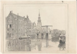 Stadtansicht mit dem Montelbaanstoren