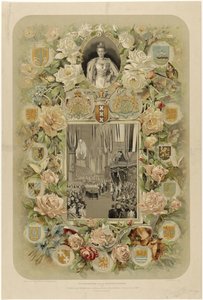 Zur Erinnerung an die feierliche Krönung von H.M. Königin Wilhelmina in der Nieuwe Kerk zu Amsterdam - 6. September 1898 von Willem Zwart