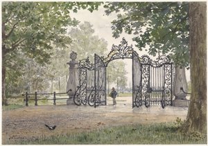 Das monumentale Tor von Vreedenhoff in Nieuwersluis an der Vecht von Willem de Famars Testas