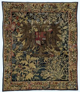 Wandteppich mit dem Wappen von Kaiser Karl V. von Willem de Pannemaker