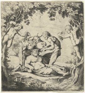 Trinkender Bacchus