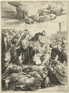 Heilige Ursula belagert von den Hunnen