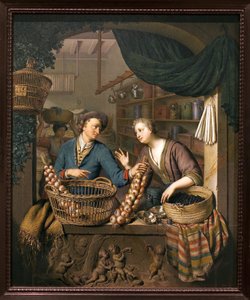 Zwiebelschneider von Willem Van Mieris