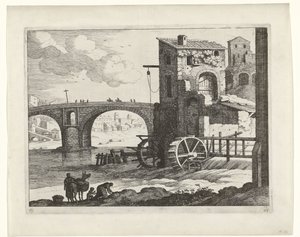 Brücke und Wassermühle von Willem van Nieulandt (II)