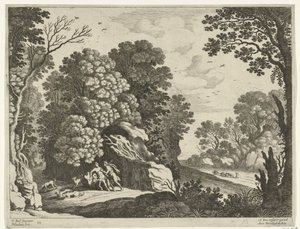Cephalus und Procris (Italienische Landschaften) von Willem van Nieulandt (II)