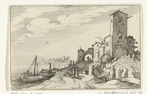 Turm und Tor an der Küste von Willem van Nieulandt (II)