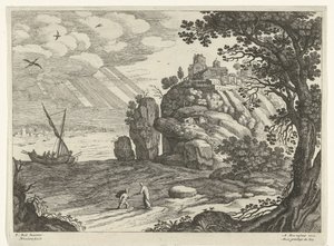 Wunderbarer Fischfang (Italienische Landschaften) von Willem van Nieulandt (II)