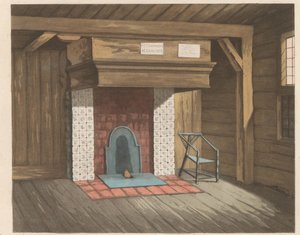 Interieur des Tsaar Peterhuisje in Zaandam, 1824 von Willem van Senus (possibly)