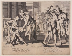 Kambyses befiehlt das Häuten, Tafel 6 aus Throne der Gerechtigkeit (Thronus Iustitiae)