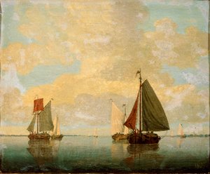 Segelboote, 17. Jahrhundert von Willem van de Velde the Younger