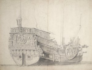 Porträt einer niederländischen Prinzenyacht, ca. 1660