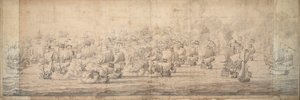 Die Schlacht von Lowestoft, 3.-13. Juni 1665, um 1674 von Willem van de the Elder Velde
