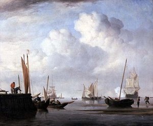 Fischerboote und andere Segelschiffe von Willem van de Velde the Younger