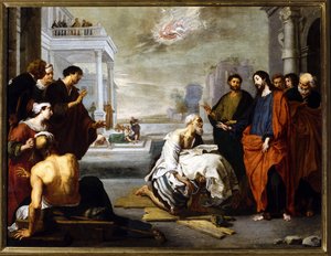 Christus heilt den Gelähmten von Willem van the Elder Herp
