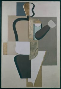 Mauerbild mit Metallen