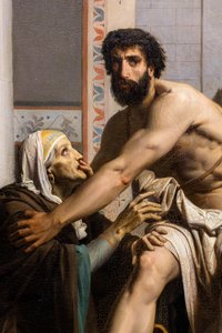 Odysseus wird von seiner Amme bei seiner Rückkehr aus Troja erkannt von William Adolphe Bouguereau