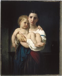 Die ältere Schwester, Reduktion von William-Adolphe Bouguereau