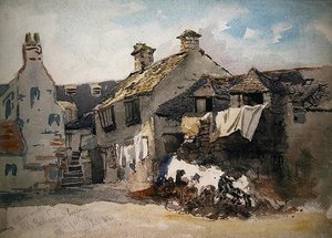 Der Innenhof des alten Parlamentsgebäudes, Dolgelley, Nordwales