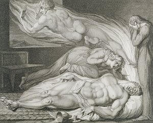 Der Tod des starken bösen Mannes, pl.6, Illustration aus 
