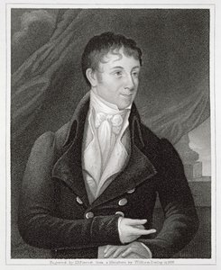 Porträt von Charles Brockden Brown (1771-1810), graviert von John B. Forrest (1814-70) von William (after) Dunlap