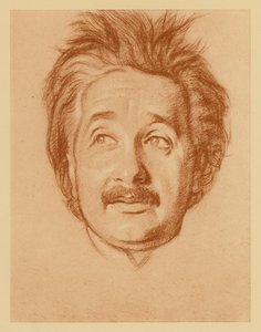 Porträt von Professor Albert Einstein von William (after) Rothenstein