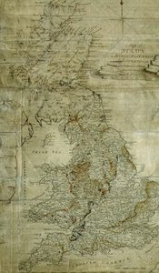 Karte der Schichten in England, Wales und einem Teil von Schottland, graviert von John Cary, ca. 1802-3