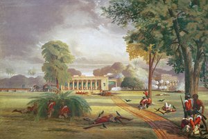 Verteidigung des Arrah-Hauses im Jahr 1857 von William (after) Taylor