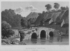 Glenmire-Brücke, nahe Cork von William (after) Westall
