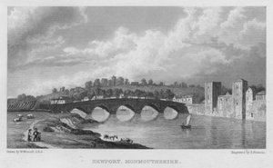 Newport, Monmouthshire (Stich) von William (after) Westall