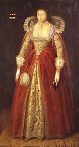 Porträt einer Dame, angeblich Lady Style von William (circle of) Larkin
