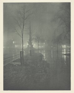 Nasse Nacht, Columbus Circle, New York von William A. Fraser
