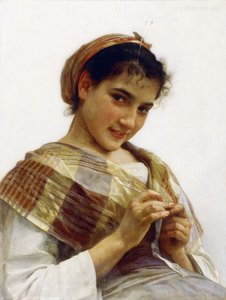 Ein bretonisches Mädchen von William Adolphe Bouguereau