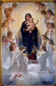 Die Jungfrau mit den Engeln von William Adolphe Bouguereau (1825-1905) 1900
