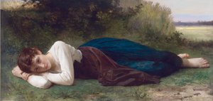 Die Ruhe, von William-Adolphe Bouguereau von William-Adolphe Bouguereau