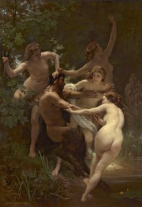 Nymphen und Satyr, 1873