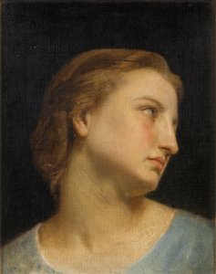 Studie eines Frauenkopfes von William Adolphe Bouguereau