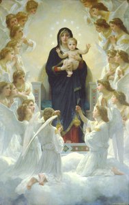 Die Königin der Engel oder Die Jungfrau mit Engeln von William-Adolphe Bouguereau