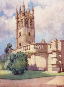 Magdalen Tower vom Botanischen Garten