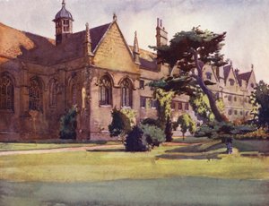 Wadham College Gartenfront von William Ainsworth Wildman
