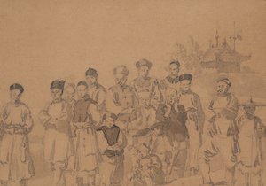 Gruppe von Chinesen von William Alexander